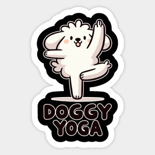 Yoga Dog Sticker